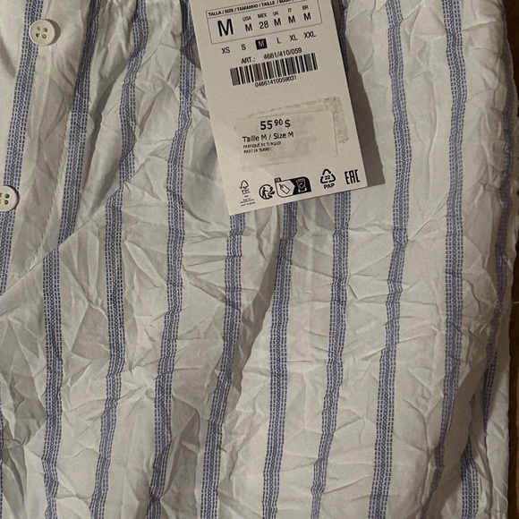 Zara Stripe “pyjama style” Pants, Medium - Picture 2 of 5